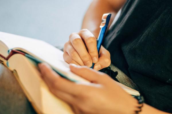 woman writing